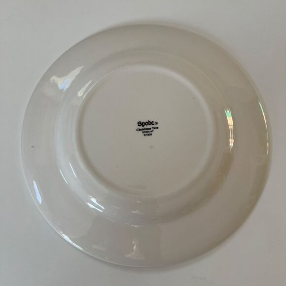 1 Spode Christmas Tree Salad or Dessert Plate Holiday Santa Dinnerware S3324-A7 - Picture 3 of 4